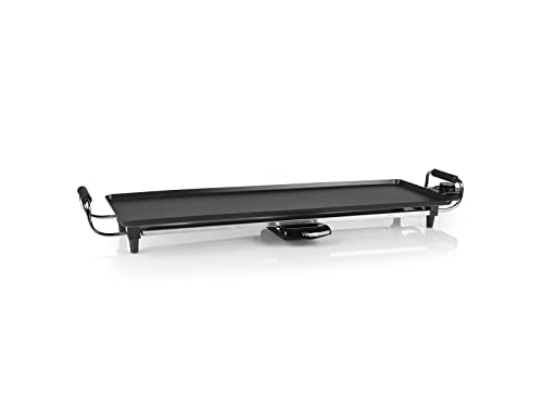 Tristar BP-2970 – Plancha de asar con recubrimiento antiadherente, 1800 W, negro, superficie para cocinar 70 x 23 cm