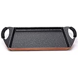 Bergner Infinity Chef Asador de Inducción, Aluminio Forjado, Marrón, 30x23 cm