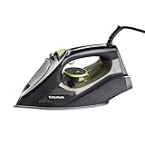 Taurus Plancha de Vapor de 3000 W de potencia, golpe de vapor de 200 g/min, con punta de precisión, posición ECO, suela anodizada, deslizante, sistema anti cal, spray de agua, Color Negro