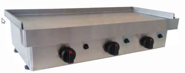 Plancha de cocina industrial a gas butano
